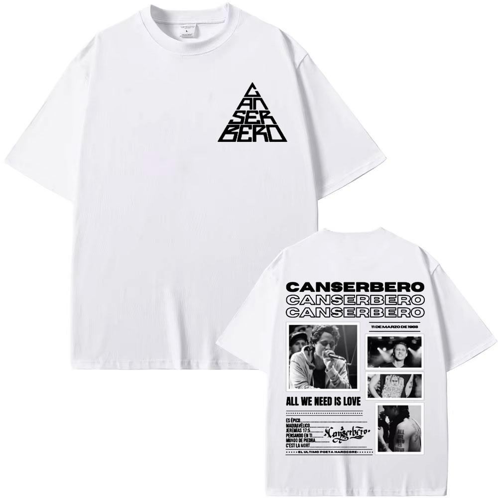 Canserbero All We Need Is Love Album 2025 Tour Tshirts Unisex Unisex Harajuku Vintage Oversized T Shirt Cotton High Quality Tshirt