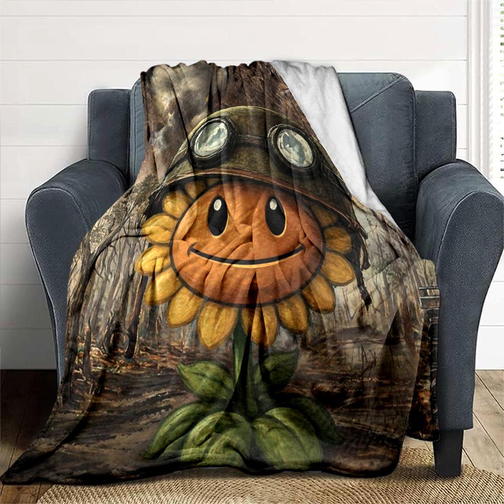 Plants Vs. Zombies Blanket Comfortable Great for Sofa Office Picnics for All Seasons Modern Unique Gift for Family and Friends Camping