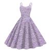 Children's Fashion Casual Sexy Retro Print Off-shoulder Punk Retro Dress