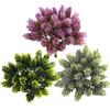 30 Heads Fake Green Plant Artificial Plastic Pine Flowers For Home Table Decorative Wedding Christmas Decor