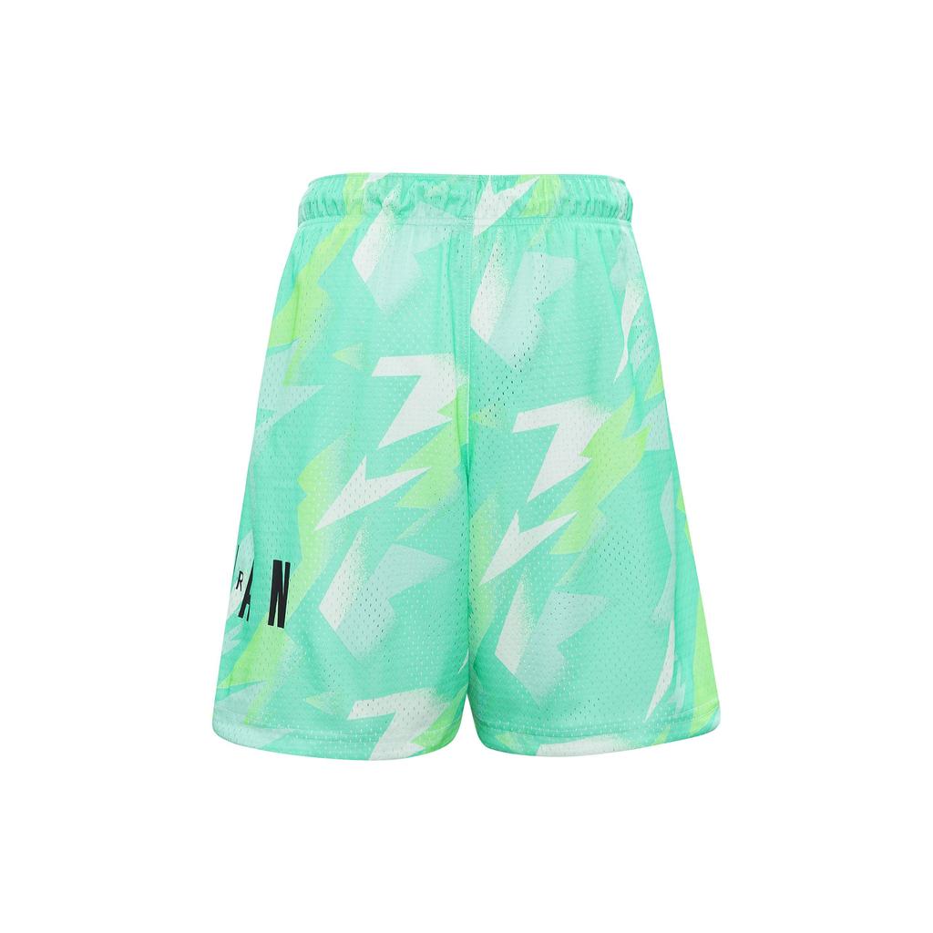 Jordan Colorblock Mesh Print Drawstring Basketball Shorts Men Bottoms Green CZ4757-675