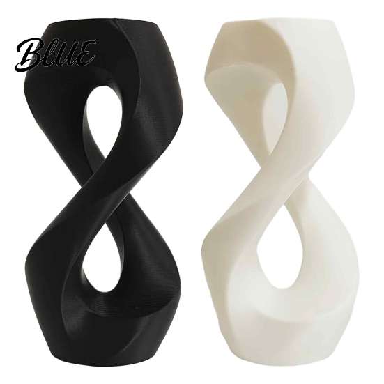 Modern Abstract Sculpture Decorative for Geometric Ornament Art Minimalist Sculpture 3D Printed Home Desktop Statue Living Room Study Office