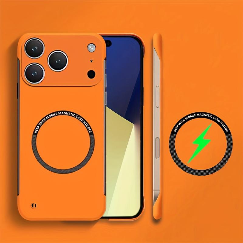 Ultra Thin Magnetic Frameless Case for for For Iphone 17 Air 16 1 14 13 12 11 Pro Max X XR 7 8 Plus Matte Back Cover