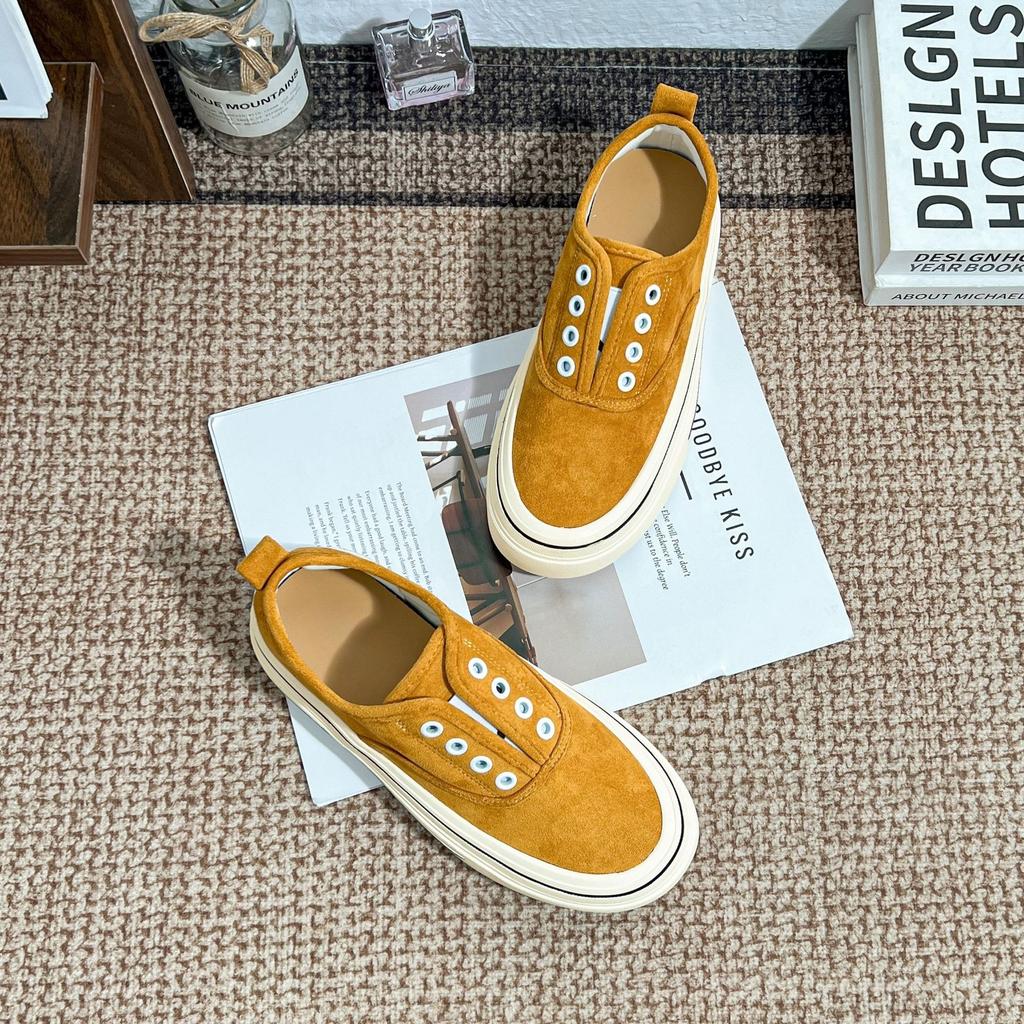 Summer new platform casual shoes women wear versatile flat shoes women's senior sense college style retro casual shoes