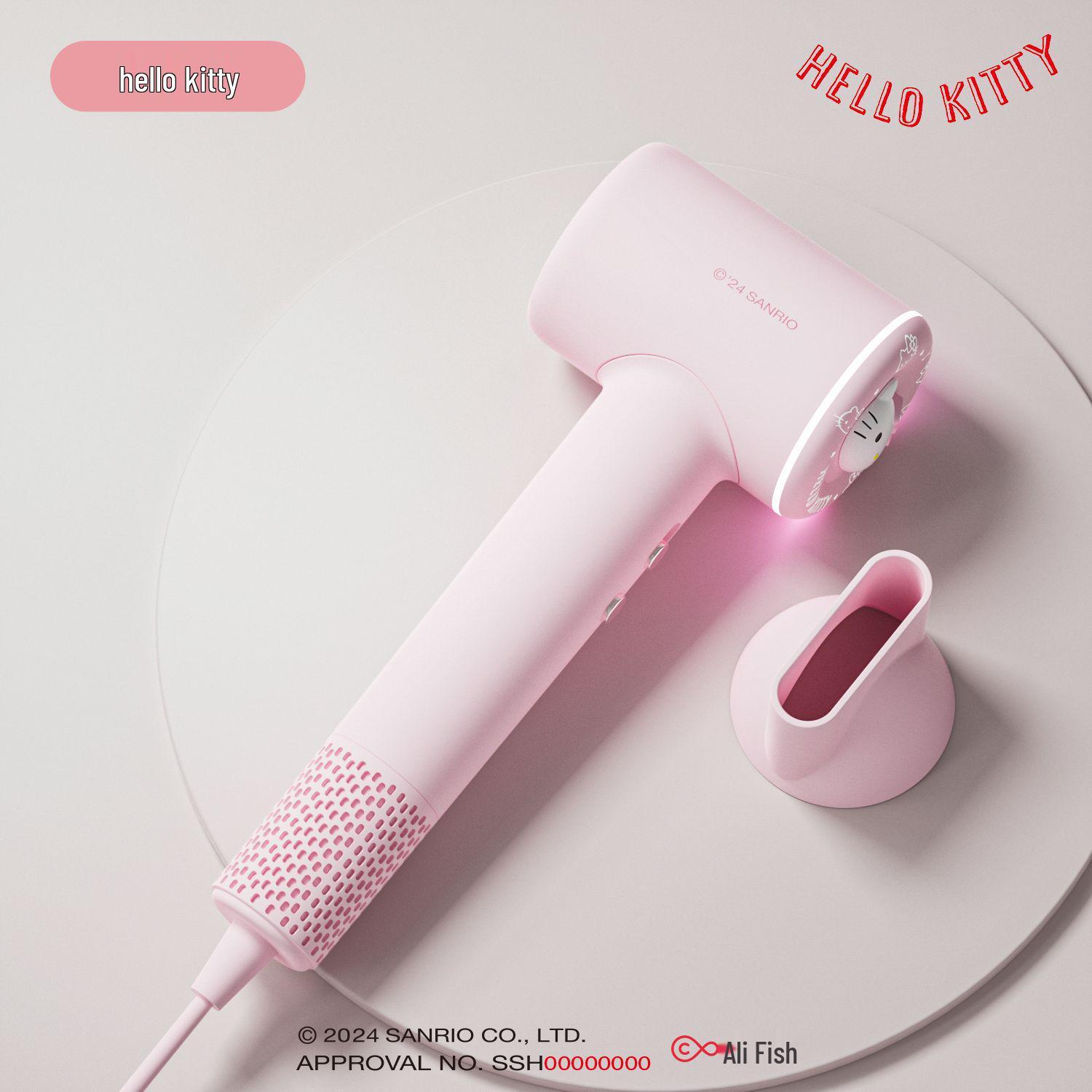 Sanrio Negative Ion Hair Dryer for Dorms - High Power, Safe, Damage-Free Styling