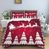 Christmas 3D Printing Digital Printing Bedding Set Duvet Cover Comforter Bed Single Twin Full King Queen Size Bedding Set Kids