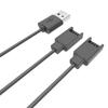 USB Charger Cable for Joycon Controller 2 In 1 Portable Charger Cable 2.5M Travel Charging Cables for Switch Controller Charger