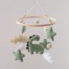 Baby Crib Mobile Dinosaur Cloud Stars Nursery Decor Handmade Felt Hanging
