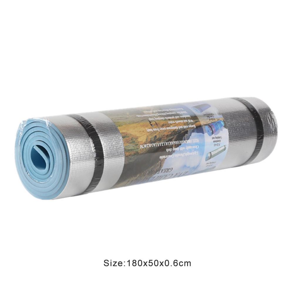 10/8/6mm Thickened Yoga Mat EVA Exercise Pad Aluminum Membrane Fitness Exercise Mat Portable Multifunction for Camping Picnic