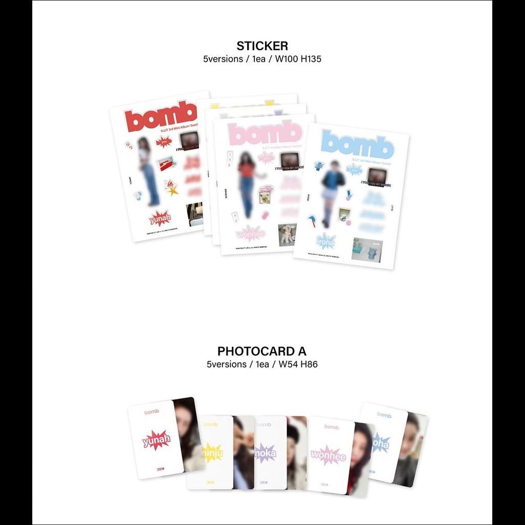 Illit Mini Album Bomb Illit Bomb Merch Ver. 3rd Mini Album A