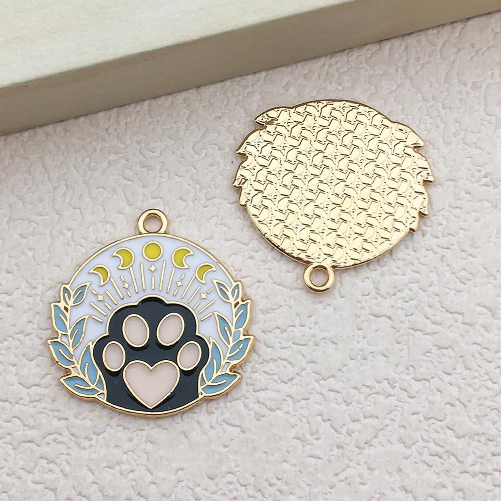 

Корейские шармы в виде бабочки, котенка и сердца: Милые мультяшные серьги-капельки, ожерелья, подвески, DIY аксессуары