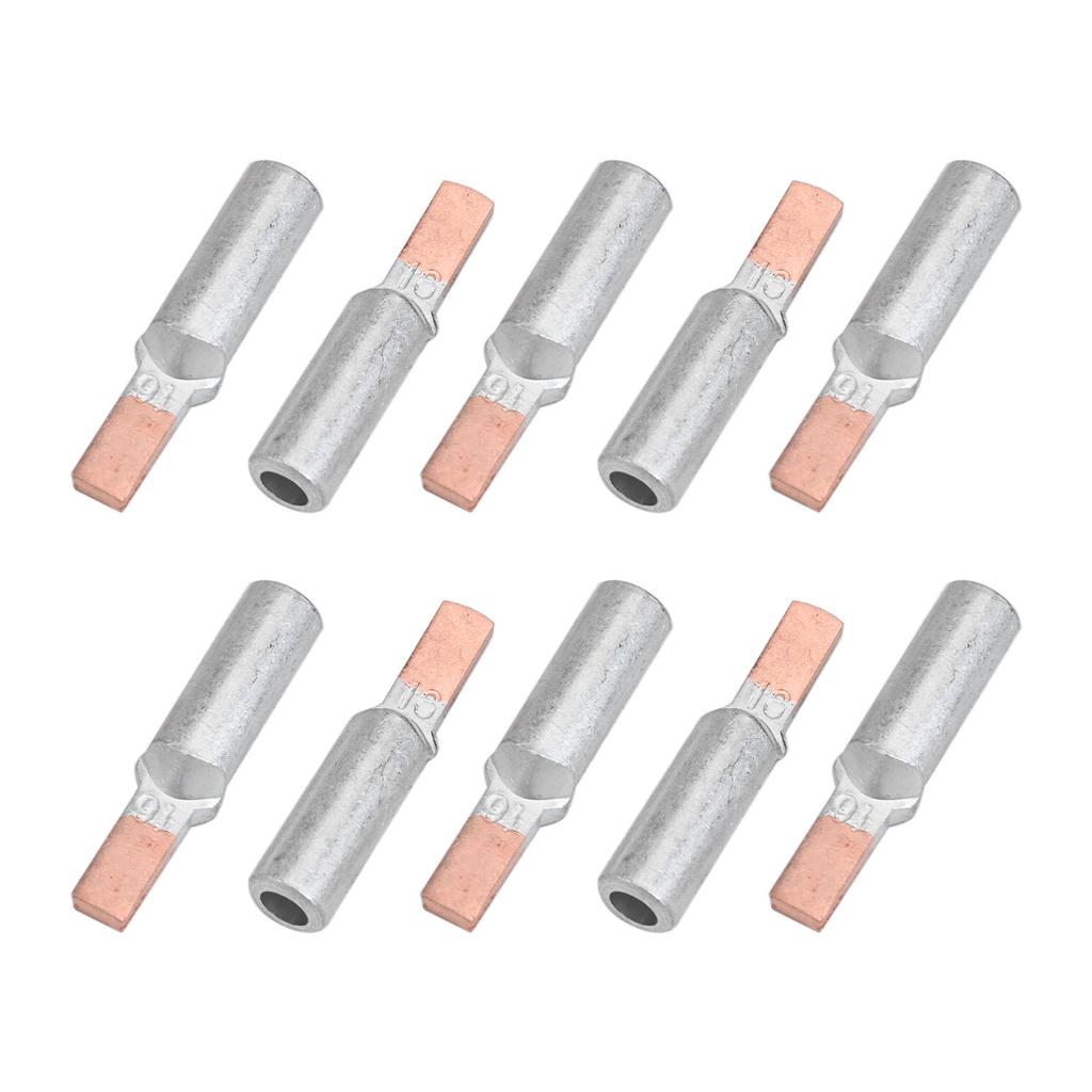 10pcs Copper Aluminum Terminals DTLC-16 Cable Crimp Terminals Wire Connector Wire Terminal Cable Lugs Electric Accessories