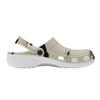 Printed White EVA Beach Clogs Unisex Lightweight Breathable Slip On Garden Shoes Pool Bathroom Home Summer Wear