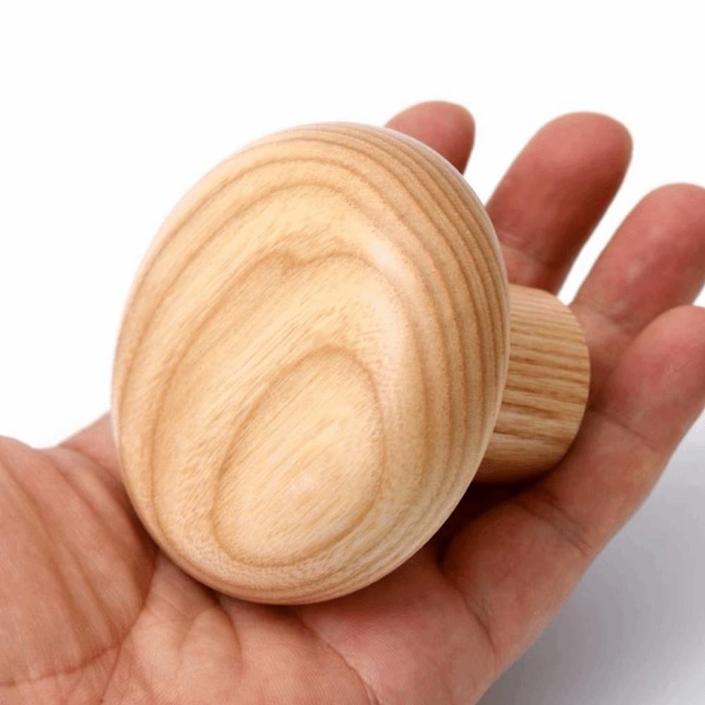 4pcs Key Hanger Beech Walnut Wood Wood Hook Punch Free Solid Wood Wall Hook Wood Handle Simple Design Towel Hook Home Decoration