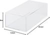 MUJI Stacking Acrylic Storage Box Medium W25.2×D12.6×H8cm Transparent Clothing Organizer