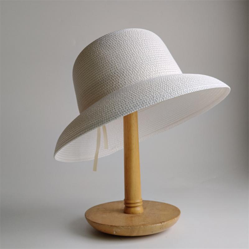 Straw Hat Women Summer Big Brim Travel Sunscreen Hepburn Wind Visor Holiday Beach Hat Foldable Versatile Hat Women