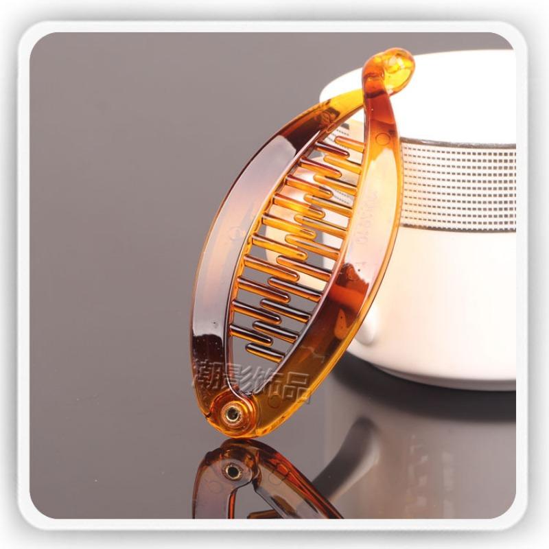 

Аксессуар для волос Вертикальная заколка Черный кофе Хвост Банановая заколка Заколка-твист 363#