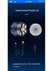Magnetic Six-Blade Digital Balding Shaver, Fully Washable for Self-Use