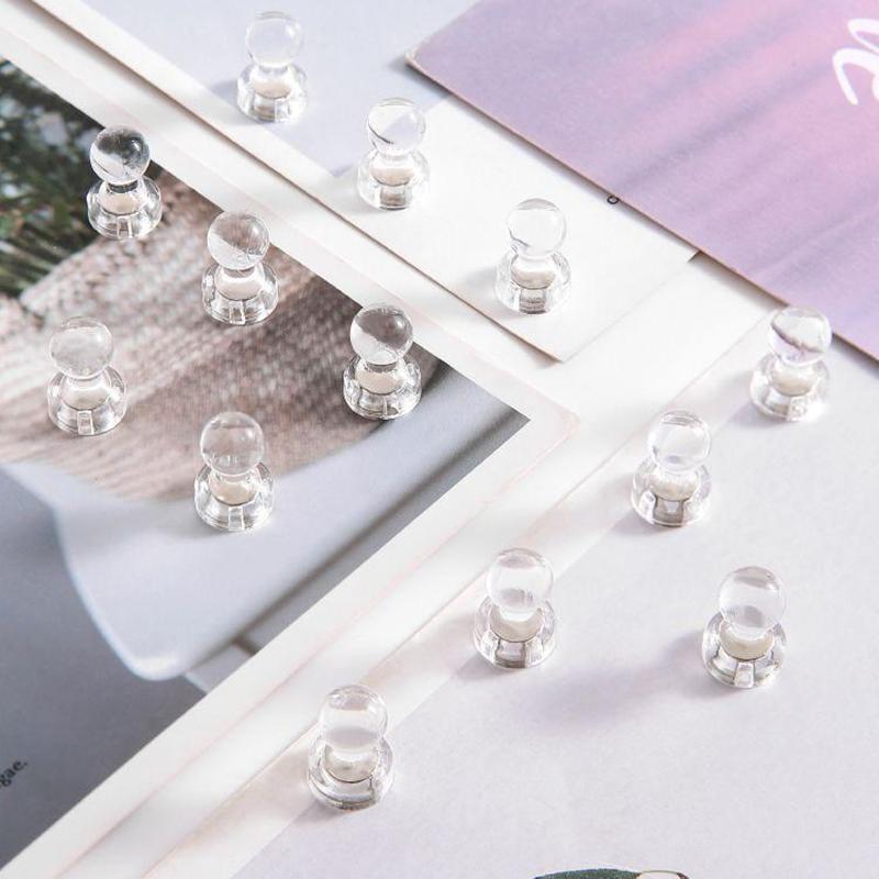 Transparent Magnetic Pins Magnetic Whiteboard Decorative Pins Suitable for refrigerators, storage cabinets, and offices