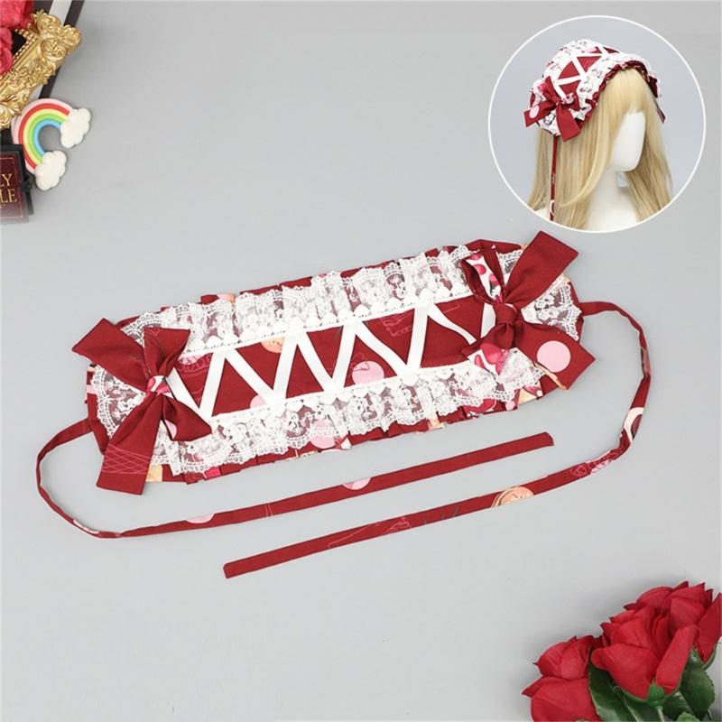 Japanische Stil Stirnband Spitze Handmanschetten Für Den Alltag Und Themenparty Anime Kostüm Verkleidungszubehör