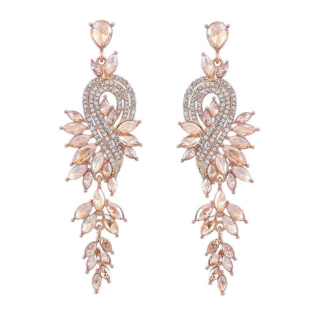 Fashion Design Style Geometric Leaf-shaped Earrings for Women