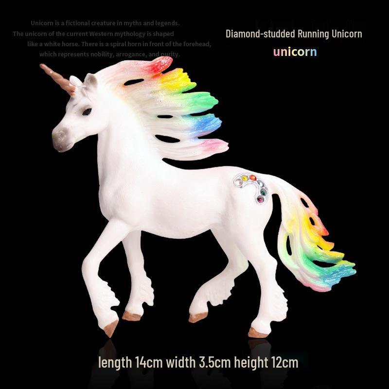 European Mythical Pegasus Unicorn Toy Model: Elf, Mythical Creature, Magic Beast 