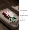 Handmade Ceramic Magnolia Incense Holder - Porcelain Flower Tea Stand Decor