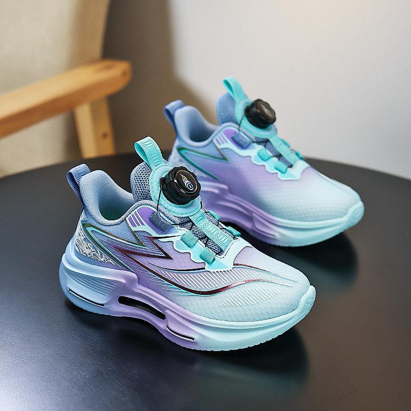 Boys' sneakers 2025 new spring trendy cool children's shoes boys soft sole lightweight knob running basketball shoes