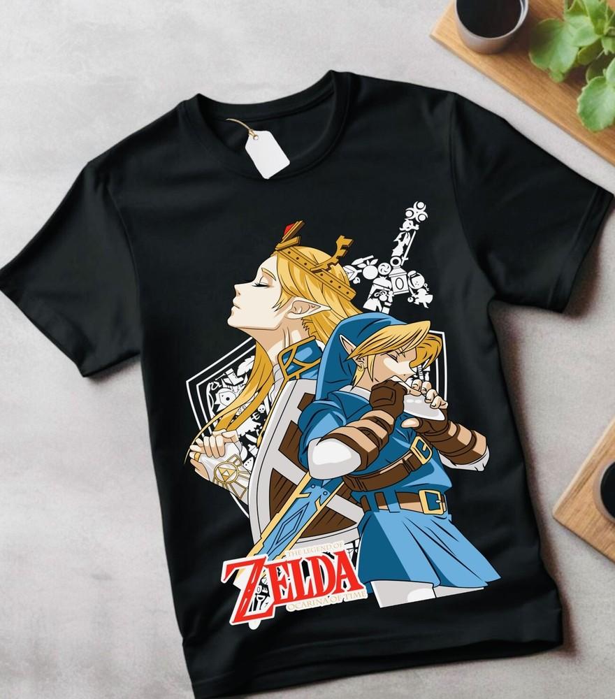 

Футболка The Legend of Zelda Link To The Past Смешная Аниме Черная Футболка Все Размеры Унисекс Футболка S