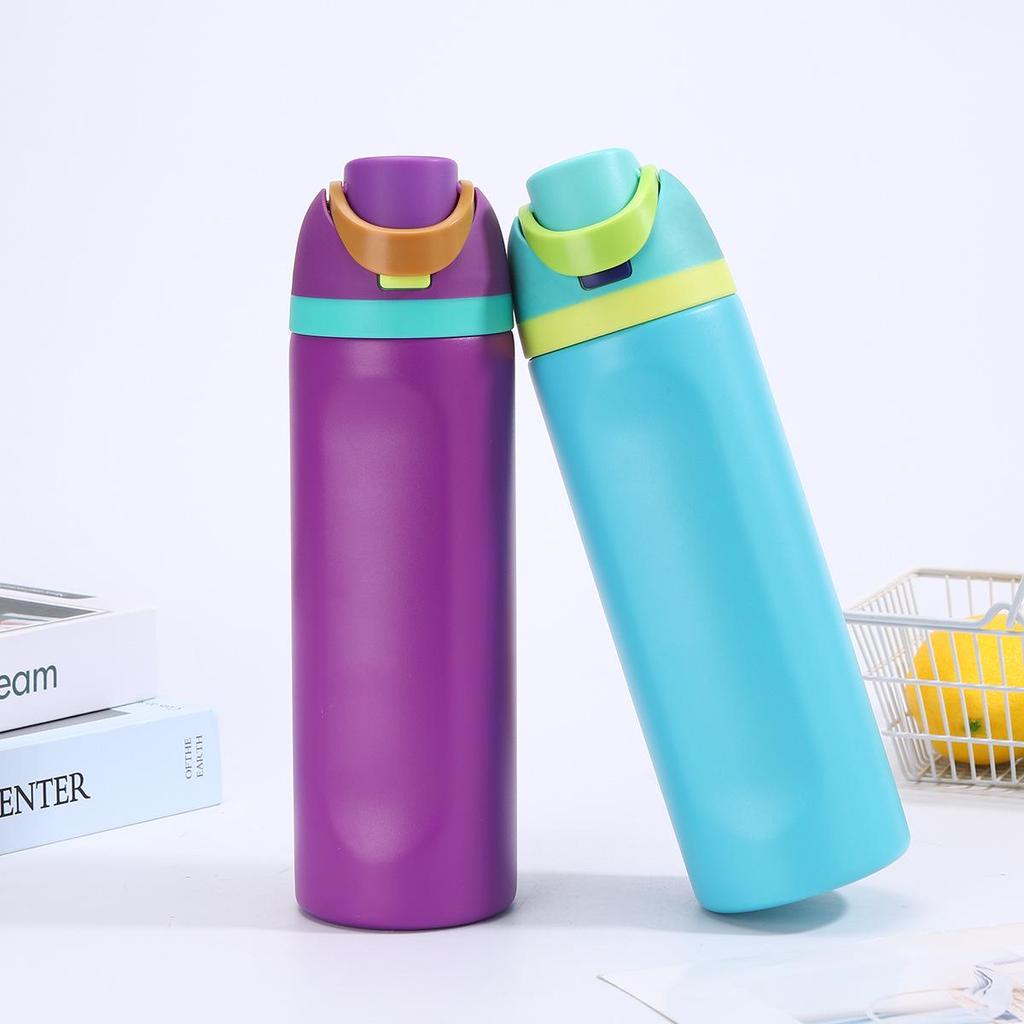 Borraccia Sportiva Termica in Acciaio Inossidabile 304 con Manico - Grande Capacità, Portatile, Tappo a Goccia
