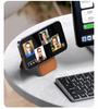 Magnetic Folding Stand & Card Holder for iPhone 17, 16, 15 with MagSafe-Compatible Leather Design