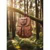 Women's Genuine Brown Leather Backpack Hand-Crafted Travel Rucksack Shoulder Bag