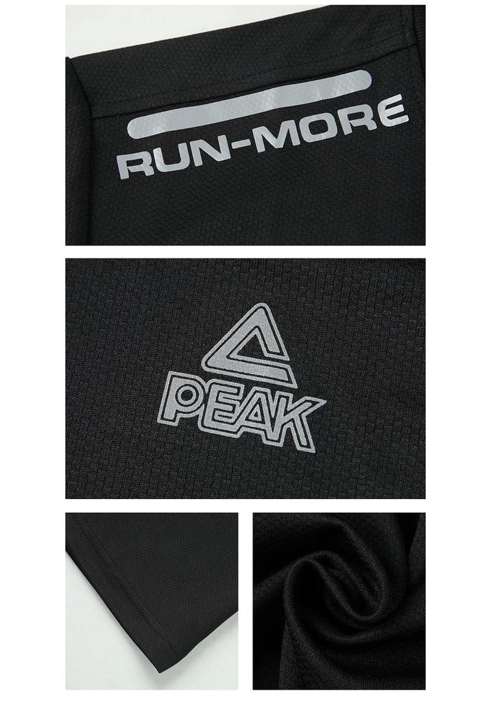 Men's PEAK Sports Quick-Dry Ice Silk Fitness T-Shirt - Short Sleeve Summer Top