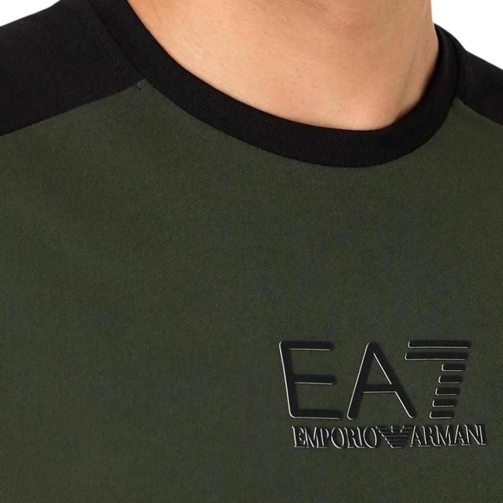 Emporio Armani Color Block Logo Short Sleeve T-Shirt Men tops 6RPT15-PJ02Z-1845