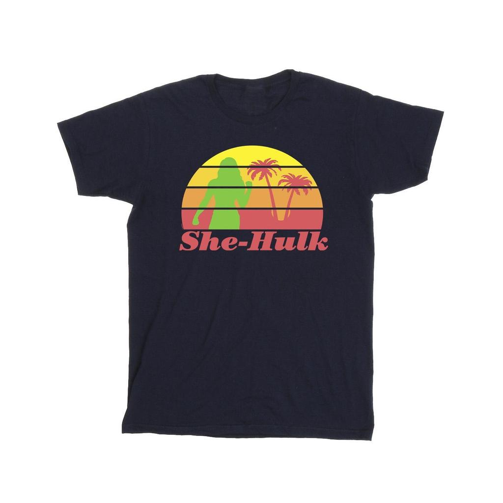 Marvel Mens She-Hulk: Attorney At Law Sunset Flex T-Shirt