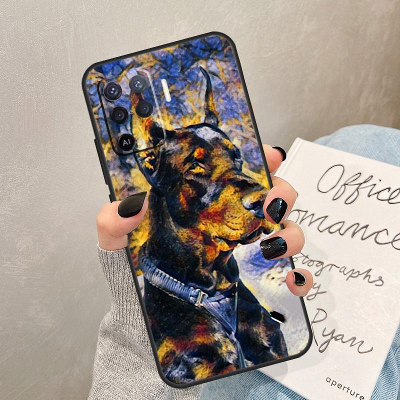 Dachshund Doberman Dog Case For Oppo A5 Pro A15 A17 A57 A77 A94 A74 A54 A16 A76 A96 A40 A60 A80 A18 A38 A58 A78 A98