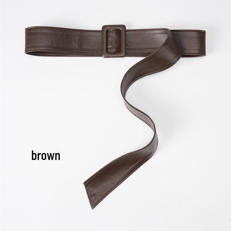 Women's Soft Leather Windbreaker Cuffs with Straps - Lace-Up, Decorative Cloth Accessory