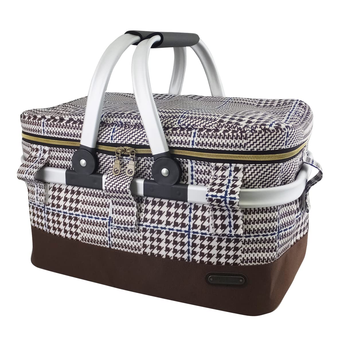 

At First Insulated Glen AF6228 Basket, Check, Brown,