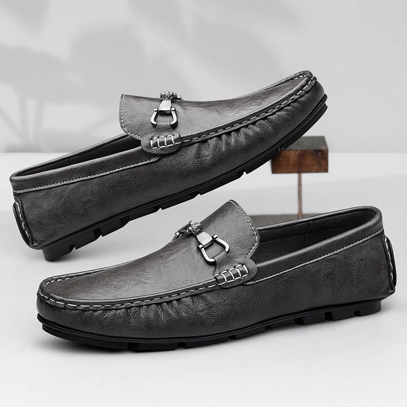 Leisure Walk Slip on Falts Male Walking Shoes Handmade Comfy Mens Loafers Fashion Casual Shoes New Man Driving Flats Moccasins