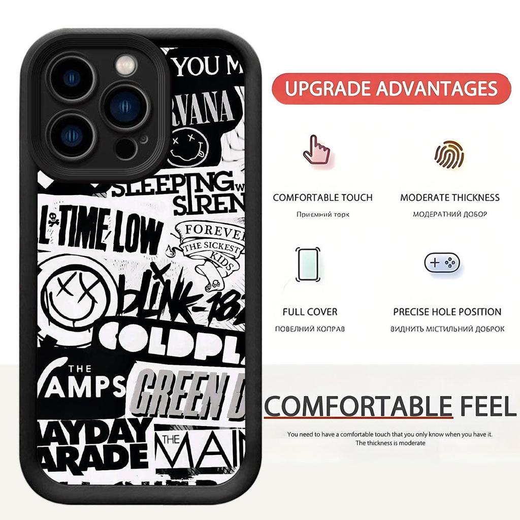 Cartoon Staircase Black Groove iPhone 14/15/16/17 Pro Max Protective Case