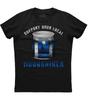 Unterstütze deinen lokalen Schwarzbrenner Lustiges Glas Herren Kurzarm Baumwolle Schwarzes T-Shirt