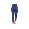 Adidas Solid Color Mid-Rise Drawstring Breathable Nine-Point Straight Leg Casual Pants Women Bottoms Blue DJ2959