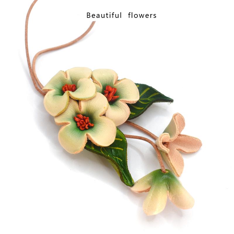 

Натуральная коровья кожа высшего качества, цветочный автомобильный подвесной орнамент, элегантный шарм для сумочки, модный декор для салона автомобиля, милый подарок для женщин светло-зеленый