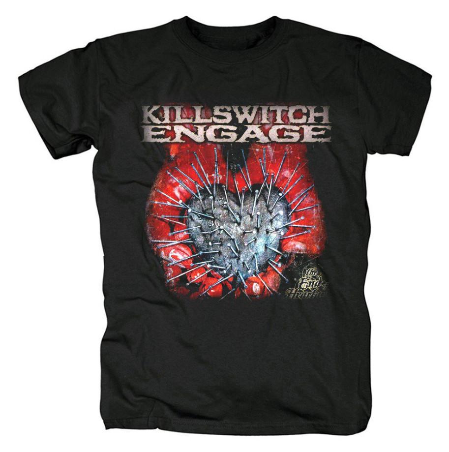 Killswitch Engage Группа Плотный Хлопок Черный Все Размеры Мужчины Женщины Футболка DI133 Унисекс Футболка S