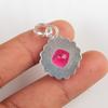 Pink Rubellite Gemstone 925 Sterling Silver Jewelry Handmade Boho Pendant 1.37" PP-34-11