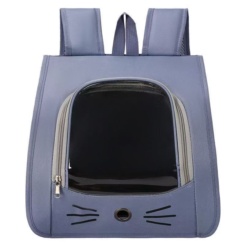 

Pet cat bag for cats and dogs, large new model for going out, easy to clean, portable double-shoulder, breathable for travel 38 32 25 синий