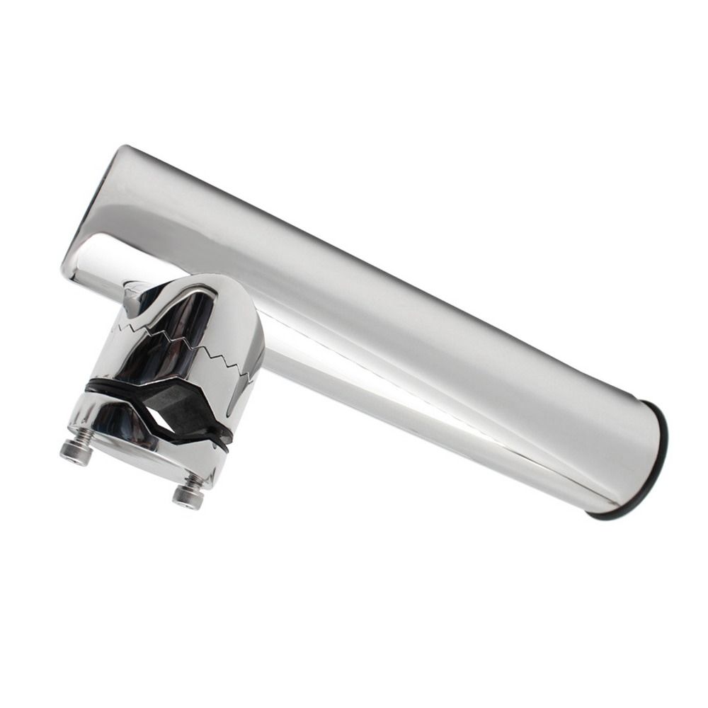 Pitch Adjustable Yacht Fishing Rod Support 316 Stainless Steel Fishing Bracket  Pipe Mount