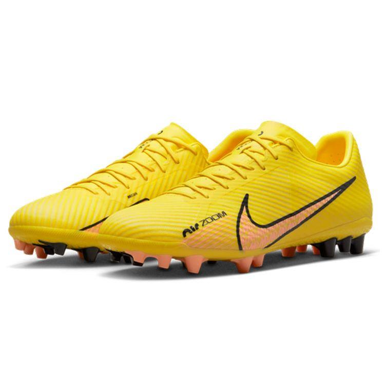 Nike Air Zoom Vapor 15 Mercurial Assassin 15 Academy Low AG Men Football Shoes Yellow Pink DJ5630-780