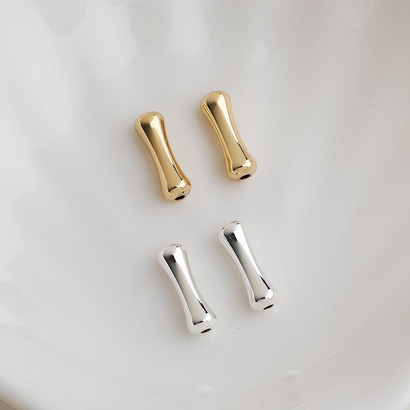 14K Gold Filled Bambus-Abstandshalter Perlen - Farbbeständiges Hüftknochen-Design für DIY Schmuck