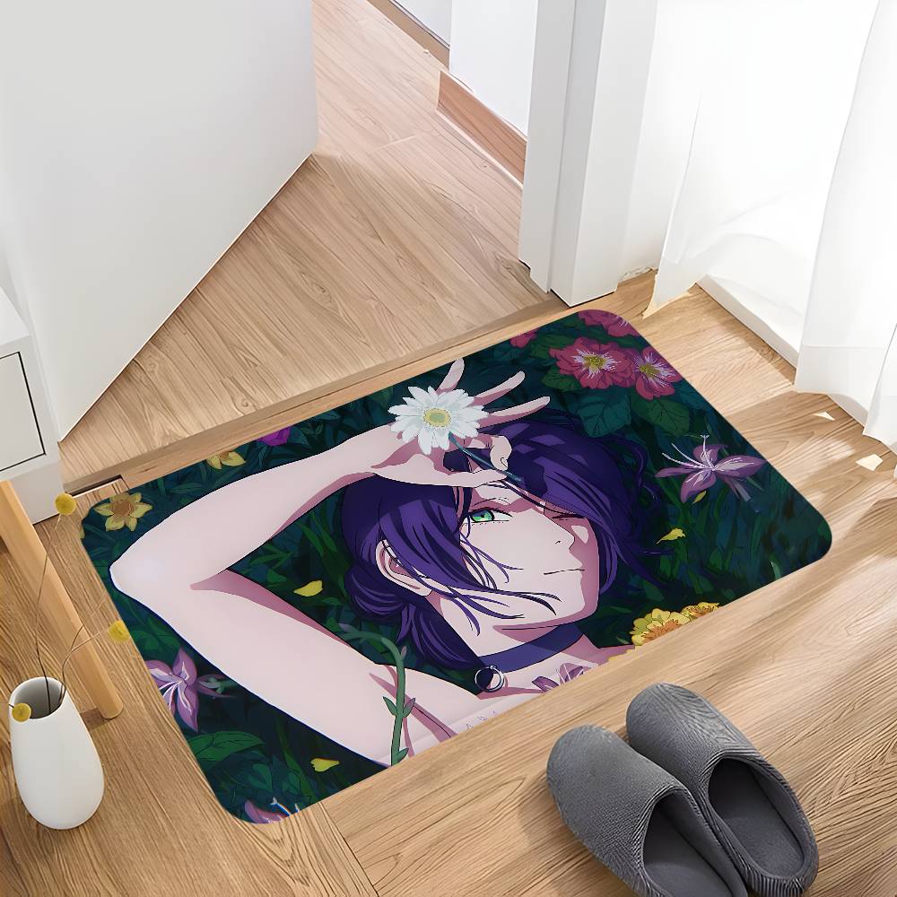 Action Anime Chainsaw Man Reze Arc Bathroom Mat Kids Room Bedroom Decoration Balcony Anti-Slip Doormat Living Room Welcome Rug